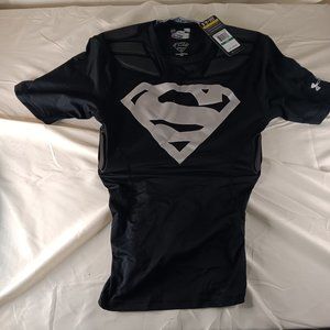 Under Armour Heat Gear Alter Ego Superman Padded Football Compression Shirt - Sm